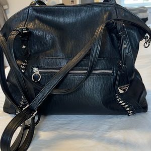 Black faux leather Jessica Simpson Satchel